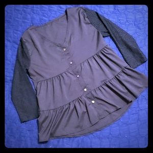 Black Half Sleeve Shirt